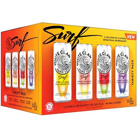 white claw surf variety pack 355 ml - 12 cans chestermere liquor delivery
