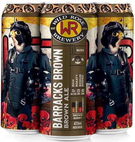 wild rose barracks brown 473 ml - 4 cans chestermere liquor delivery