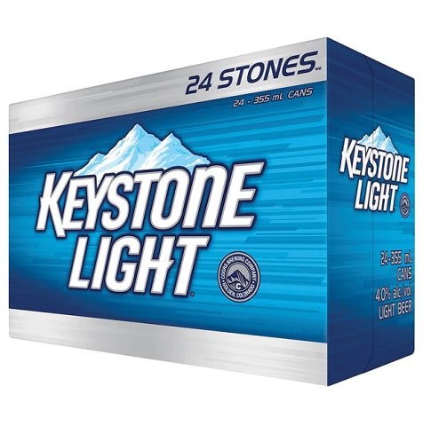 keystone light 355 ml - 24 cans chestermere liquor delivery